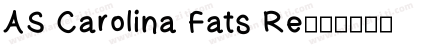 AS Carolina Fats Re字体转换
